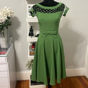 TATIANA Olive Green Dress for any Special Occasion